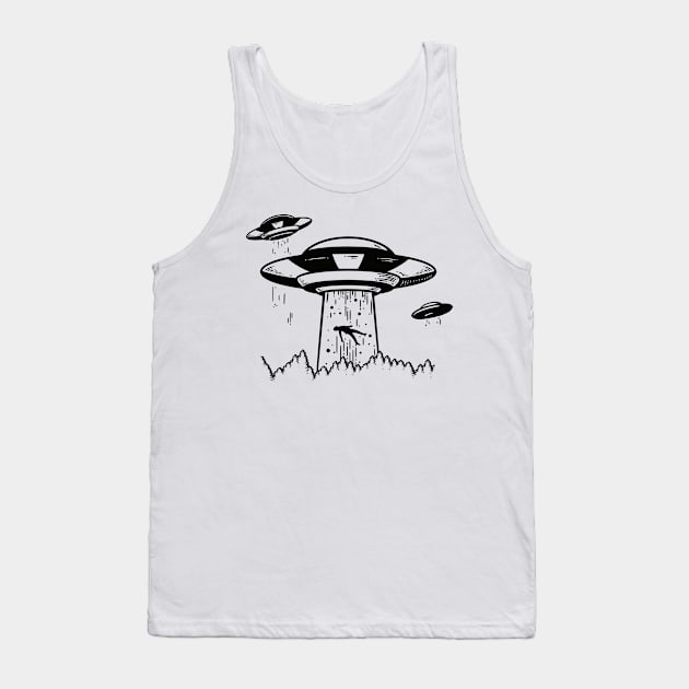 Alien Abduction Tank Top by designer_dick